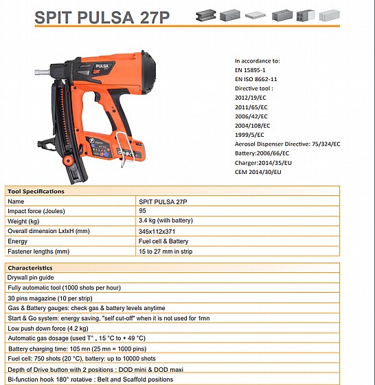 ���� ������ ���� ������� SPIT PULSA 27P, ������ ������ ������ ���� + 2000 ������ ���� SPIT