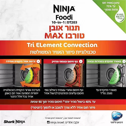 ����� ���� ���� ����� Ninja Oven MAX ��� DT203 ���� ���� 