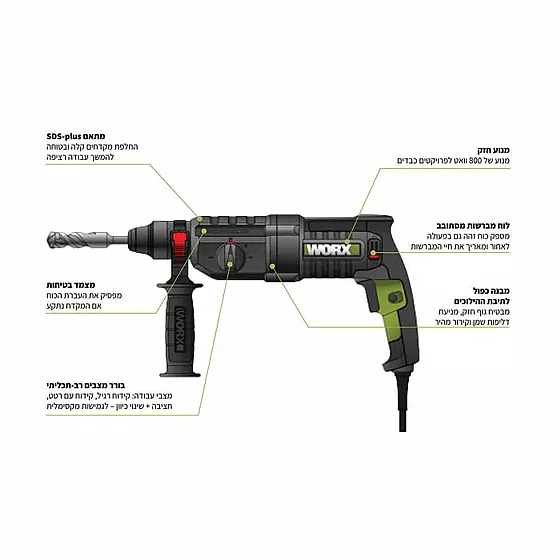 ������ ������ 26 �"� 800W ������� WORX WU345P �����