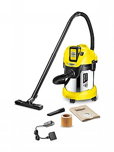 שואב יבש רטוב 17 ליטר, KARCHER דגם WD 3 battery, קרשר שואב יבש רטוב 17 ליטר, KARCHER דגם WD 3 battery, קרשר