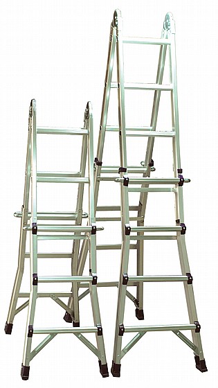 סולם טלסקופי 4X6 (24 שלבים) דגם KR-24X מבית Krauss קראוס